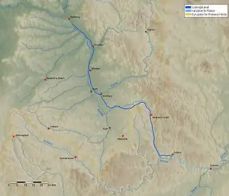 Карта Людвигова канала