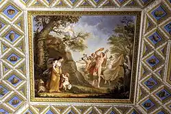 Юпитер-ребенок на Крите. 1819. Деталь росписи плафона Зала обучения Зевса. Палаццо Питти, Флоренция