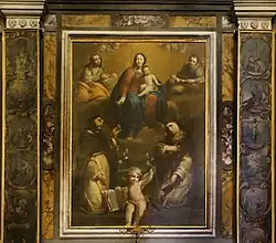 Мадонна дель Розарио со святыми Домиником, Екатериной Сиенской, Магдалиной и Иосифом. 1732. Сантуарий Вальдибрана, Пистоя