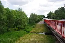 Мост через Воблю в Луховицах летом 2013 года