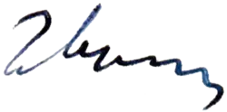 Изображение автографа