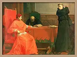 Мартин Лютер и кардинал Каетан. 1870