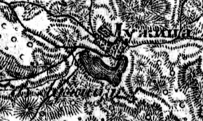 Деревня Лужицы на карте 1919 года