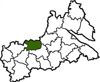 Лысянский район на карте