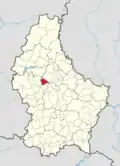 Расположение коммуны на карте Люксембурга
