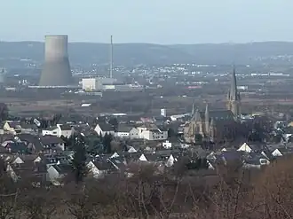 Город Мюльхайм-Керлих и атомная электростанция