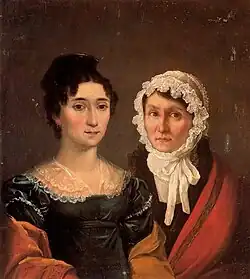 Портрет М. Ф. Кониловой иМ. Л. Куломзиной, 1830-е гг.