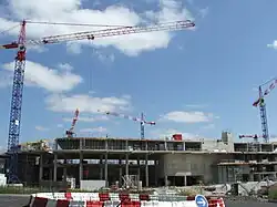 Строительство арены в 2009 году