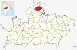 Гвалиор на карте