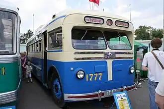 Троллейбус МТБ-82Д №1777 из Музея транспорта Москвы.