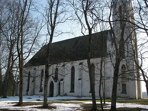 Вид на церковь с северо-западной стороны