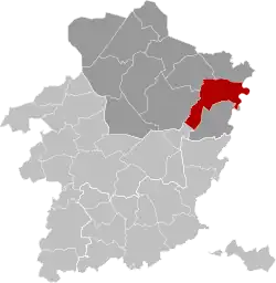 Расположение муниципалитета на карте провинции