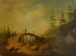 Пейзаж с мостом. Эстонский художественный музей.