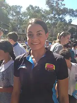 Мэддисон Роччи в форме «Канберра Кэпиталз»  (19 февраля 2019 года)