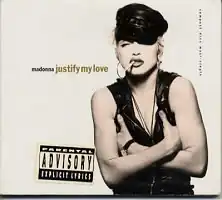Обложка сингла Мадонны «Justify My Love» (1990)
