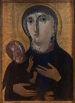 Мадонна Гликофилуса (Сладколюбящая). Нач. V в. Икона итало-критской школы