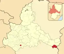 Расположение муниципалитета на карте провинции