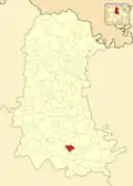 Расположение муниципалитета на карте провинции