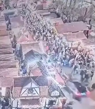 Фотография автомобильной атаки в Магдебурге, 20 декабря 2024 года.