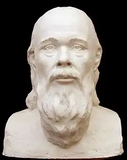 Скульптурная реконструкция С.&nbsp;А.&nbsp;Никитина по черепу, предположительно принадлежащему архимандриту