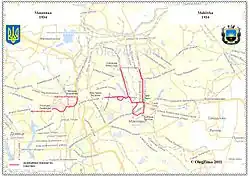 Маршруты трамвая г. Макеевка в 1934&nbsp;году