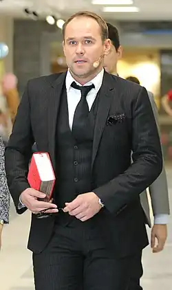 Максим Аверин на Дне книгодарения в Российской государственной детской библиотеке.Москва, 18 февраля 2017 года