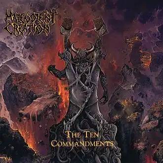 Обложка альбома Malevolent Creation «The Ten Commandments» (1991)