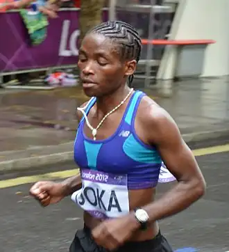 На олимпийском марафоне в Лондоне