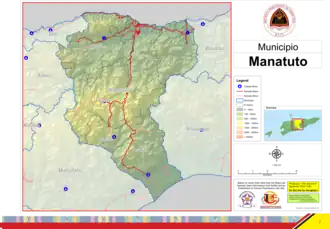 Манатуту на карте