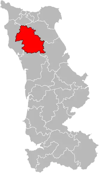 Кантон на карте департамента Манш