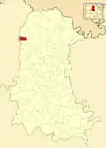 Расположение муниципалитета на карте провинции