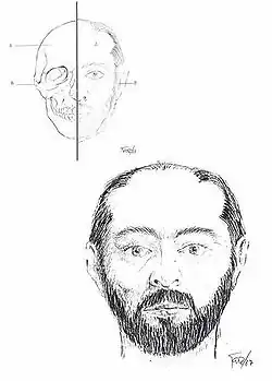 Портрет Ромасанты из отчёта судебной медицинской экспертизы