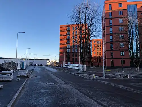 Улица в районе домов 16 и 18, март 2019 года