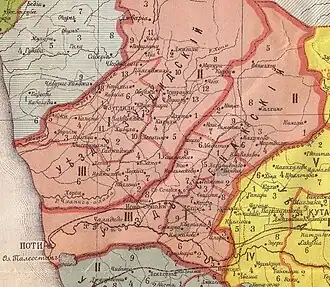 Сенакский уезд на карте