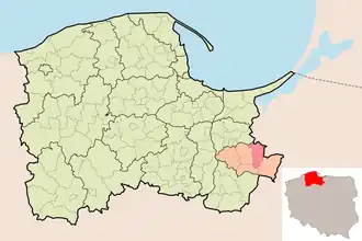 Дзежгонь на карте