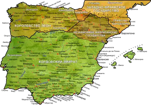 Королевство Астурия в 910 году