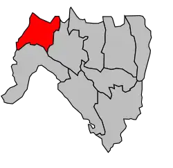 Кантон на карте департамента Эн