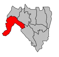 Кантон на карте департамента Эн