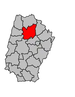 Кантон на карте департамента Эн