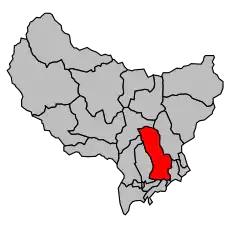 Кантон на карте департамента Приморские Альпы