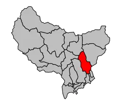 Кантон на карте департамента Приморские Альпы