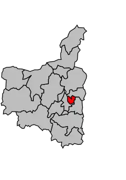 Кантон на карте департамента Арденны