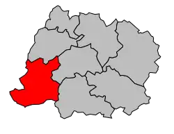 Кантон на карте департамента Арденны