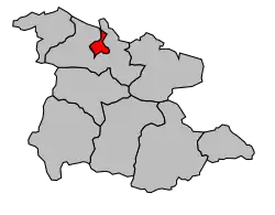 Кантон на карте департамента Арьеж