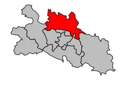 Кантон на карте департамента Арьеж