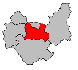 Кантон на карте департамента Об