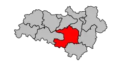 Кантон на карте департамента Шаранта