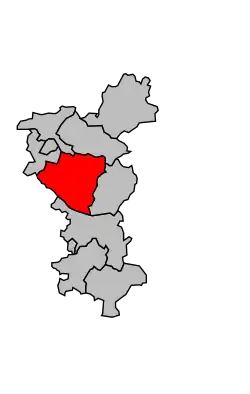 Кантон на карте департамента Шаранта