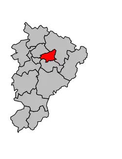 Кантон на карте департамента Шаранта