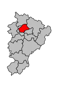 Кантон на карте департамента Шаранта